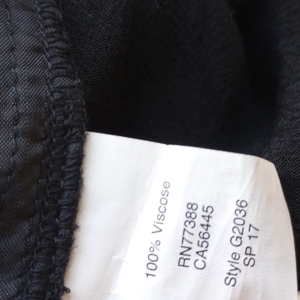 NWOT Madewell Huston Pull-On Crop Pants XXS Black G2036 - Picture 9 of 13